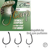 Крючок одноподдевный Cobra CARP KOI сер.708NSB