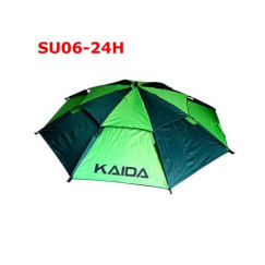 Зонт Kaida SU06-240H 2.4м в чехле с тентом на молнии (light green+dark green, двойной слой)
