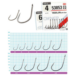 Одинарный крючок OWNER YAMAJIN №8 (12шт)