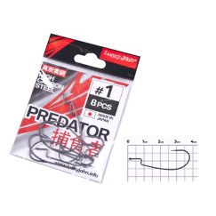           Крючки офсетные Lucky John сер. LJHP345 разм.001 8шт.