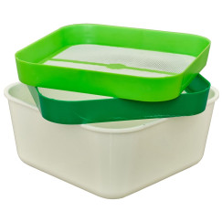 Емкость для Наживки с ситом Sensas Set Riddles + Box L