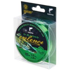          Леска моно. Salmo Diamond EXELENCE FLUORO COATED  Green100/028