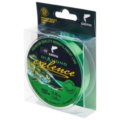           Леска моно. Salmo Diamond EXELENCE FLUORO COATED  Green 100/030