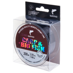           Леска моно. Salmo Diamond CARP & BIG FISH FLUORO COATED Dark Brown 200/030