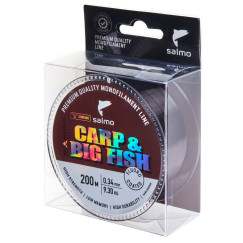           Леска моно. Salmo Diamond CARP & BIG FISH FLUORO COATED Dark Brown 200/034