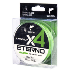Леска плет. Salmo Sniper х4 ETERNO BRAID Apple Green 125/014