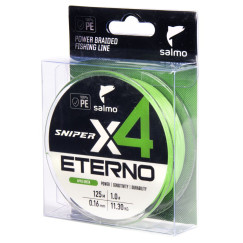 Леска плет. Salmo Sniper х4 ETERNO BRAID Apple Green 125/016