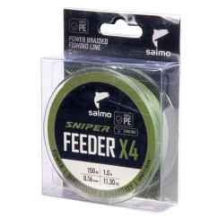 Шнур плет. Salmo Sniper х4 FEEDER BRAID Army Green 150/016