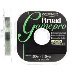         Леска рыболовная Owner BROAD GAME PRO диаметр 0.28 мм, длина 100 м, цвет: Water Blue