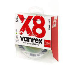           Шнур плет. Lucky John Vanrex х8 BRAID Fluo Green 125/014