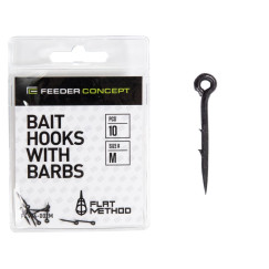         Шипы для бойлов/приманок Feeder Concept Flat Method BAIT HOOKS WITH BARBS р,002M 10шт.