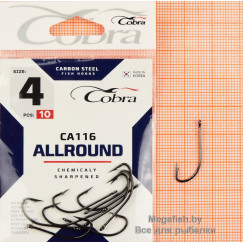           Крючки Cobra CRYSTAL сер.1121NSB разм.004 10шт.