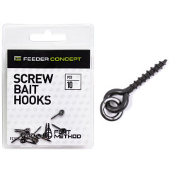         Крепления для бойлов/приманок Feeder Concept Flat Method SCREW BAIT HOOKS 10шт.
