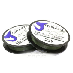 leska-pletenaya-daiwa-j-braid-x4-135mm-0,10mm-green