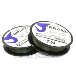 Леска плетеная J-Braid X4 135м 0,07мм green