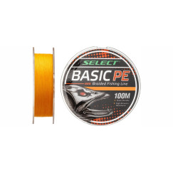 Шнур Select Basic PE X4 100m (оранжевый) 0.08mm 8LB/4kg