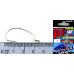 Крючки офсетные Decoy Worm 13 S Rock fish Limited №1 (8шт в уп)