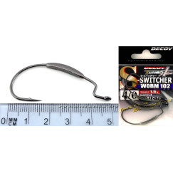 Крючки офсетные Decoy Worm 102 S-Switcher №4/0 (4шт в уп)