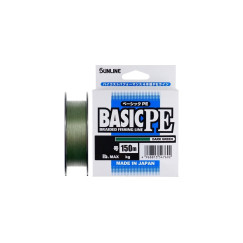Шнур Sunline Basic PE HG 150m (Dark Green) #0.3/0.094mm 5lb/2.1kg
