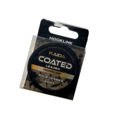 COAT-30   COATED LEADER HOOKLINK 20м  camo brown 30LB / 13,56kg