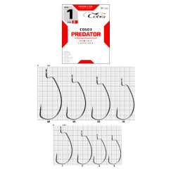           Крючки офсетные Cobra L-WORM сер.CO503 разм.001 3шт.