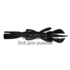 Силиконовая приманка Jackall Pine Shrimp 4,5 (11,4 см, упаковка — 6 шт.) цвет BLACK-BLUE-FLAKE