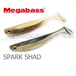 Виброхвост MEGABASS Spark Shad 5.0" SP-C, 5 шт в уп., цвет: Akaoni Orange