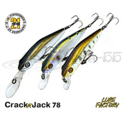 Воблер PONTOON 21 CrackJack 78F-DR, 78мм 10.6гр. погруж. 2,0-2,5м цвет № A62