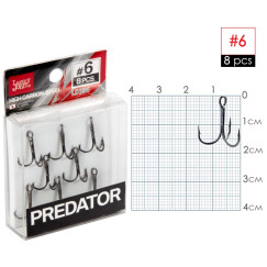           Крючки-тройники Lucky John PREDATOR сер. LJH234 разм.006 8 шт.