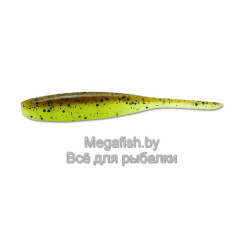 Силиконовая приманка Keitech Shad Impact 4 (10см,5гр,упаковка 8 шт) цвет 401 Green Pumkin Chartreuse