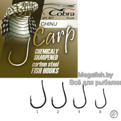 Крючок одноподдевный Cobra CARP CHINU сер.807NSB (упаковка 10 шт) размер 006