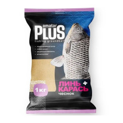 Прикормка Amatar Plus Линь-Карась Чеснок 1кг