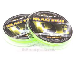 Шнур плетеный Select Master PE 150m 0.16mm 19kg Light Green