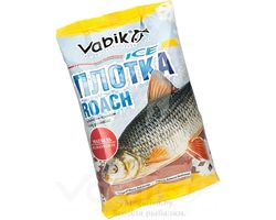 Прикормка зимняя Vabik ICE Roach Bloodworm (тёмно-красная) Плотка мотыль 0.75 кг