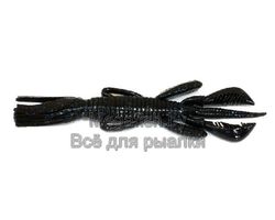 Силиконовая приманка Jackall Pine Shrimp 4,5 (11,4 см, упаковка — 6 шт.) цвет BLACK-BLUE-FLAKE