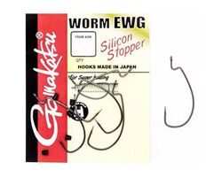 Крючки-офсетные-Gamakatsu-WORM-EWG-Silicon-Stopper-#004/0