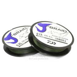 leska-pletenaya-daiwa-j-braid-x4-135mm-0,10mm-green