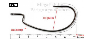 Крючок Decoy Hook Worm 18 №7/0 3