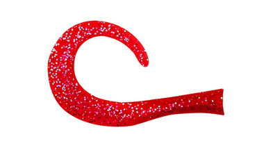 Хвост для джеркбейта Strike Pro Guppie Downsize EG-208BT Red Glitter