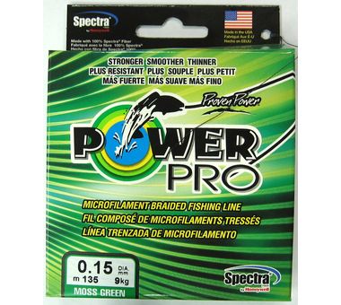 Шнур Плетёный  Power Pro 135м Moss Green 0,15 - 9 кг