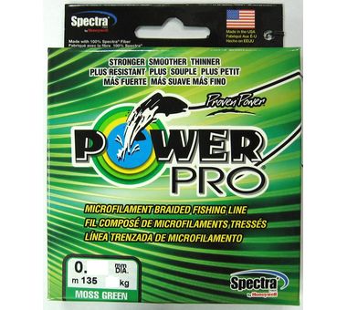 Шнур Плетёный  Power Pro 135м Moss Green 0,43- 48 кг