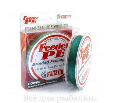 Шнур плетеный FANATIK Feeder PE X4 140m (#1.0) 0.16mm 8.1kg GREEN