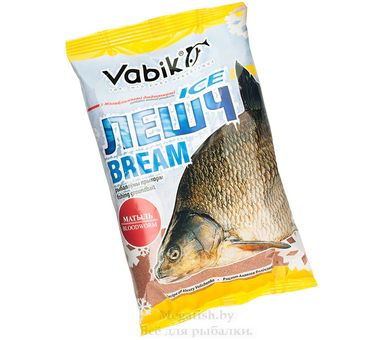 Прикормка зимняя Vabik ICE Bream Bloodworm (красная) Лещ Мотыль 0.75 кг