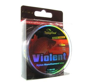 ЛЕСКА TOUGHLON VIOLENT 150М - 0.18mm.