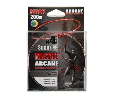 Шнур плетёный Mask Arcane X4-200 Диаметр: 0.48mm. / 36.29 kg.