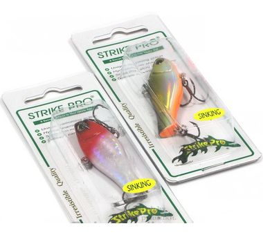 Воблер Strike Pro BeFlap Baby 55 (11,5гр, 5,5см, full) sinking A102G 2