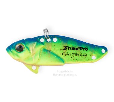 Блесна-цикада Strike Pro Cyber Vibe 40 (4см, 6,6гр) sinking A172FL Светящийся...