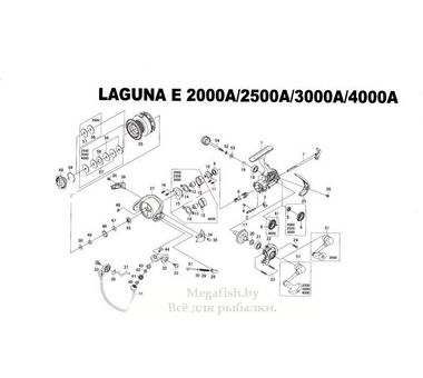 Безынерционная катушка Daiwa Laguna E 3000B 5