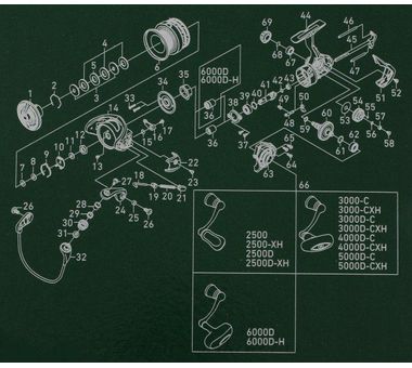 Безынерционная катушка Daiwa Exceler-17 LT 3000D-C 9