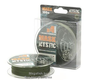 Шнур Akkoi Mask Mystic X4 Deep Green (100 м; 0.24 мм)